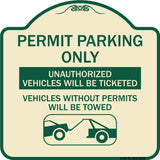 Permit Parking Only Unauthorized Vehicles Will Be Ticketed Vehicles Without Permits Will Be Towed (With Graphic)