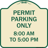 Permit Parking Only 8-00 Am to 5-00 Pm
