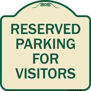 Parking Space Reserved Sign Parking Reserved for Visitors