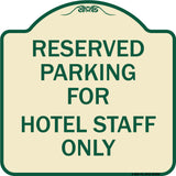 Parking Reserved for Hotel Staff Only