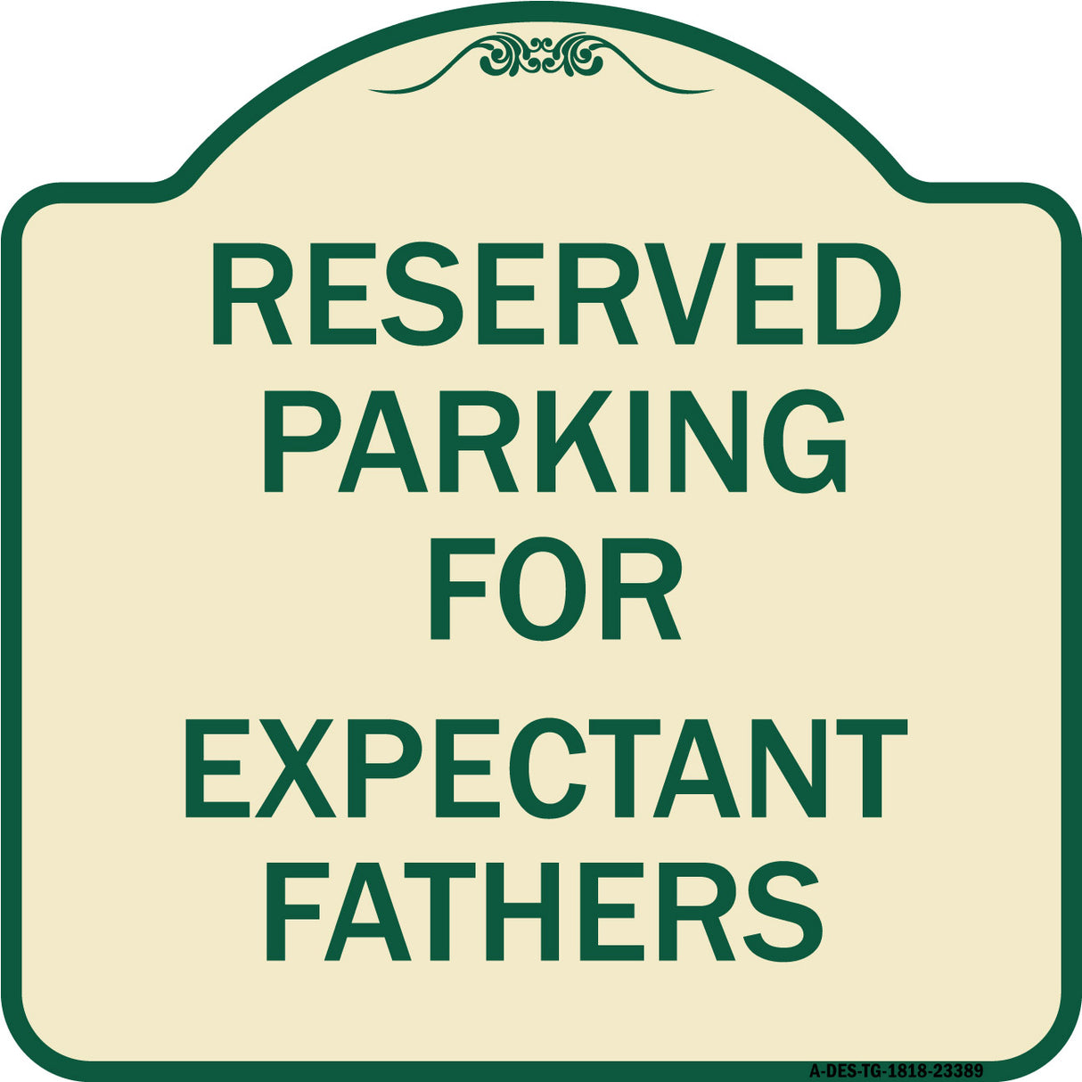 Parking Reserved for Expectant Fathers