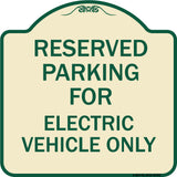 Parking Reserved for Electric Vehicle Only
