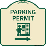 Parking Permit (With Right Arrow Symbol)