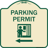 Parking Permit (With Left Arrow Symbol)