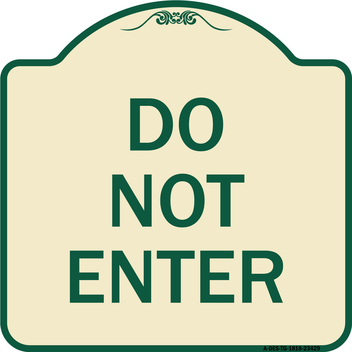 Parking Lot Sign Do Not Enter