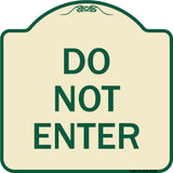 Parking Lot Sign Do Not Enter