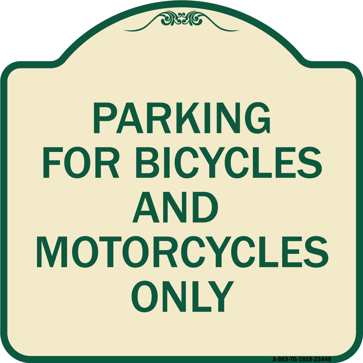 Parking for Bicycles and Motorcycles Only