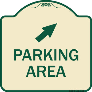 Parking Area with Upper Right Arrow