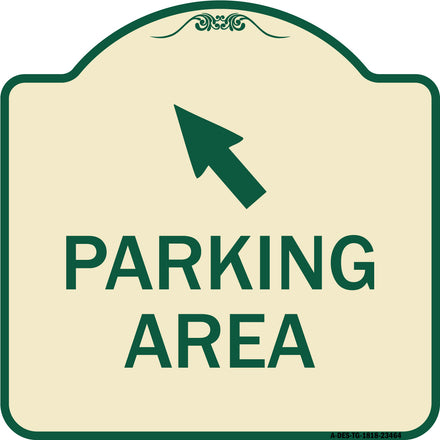 Parking Area with Upper Left Arrow