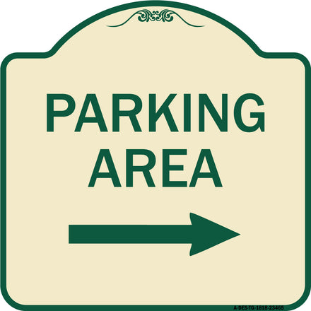 Parking Area with Right Arrow