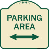 Parking Area with Bidirectional Arrow