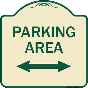 Parking Area with Bidirectional Arrow