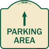Parking Area with Ahead Arrow