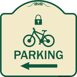 Parking (With Lock Cycle & Left Arrow Symbol)