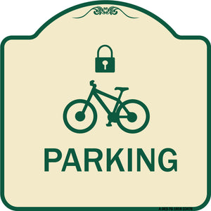 Parking (With Cycle and Lock Symbol)