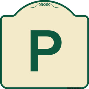 P Symbol (Parking Sign)