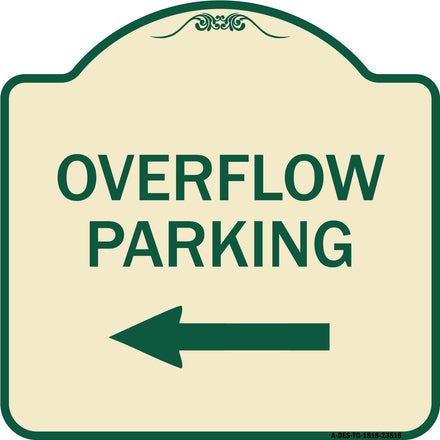 Overflow Parking with Left Arrow