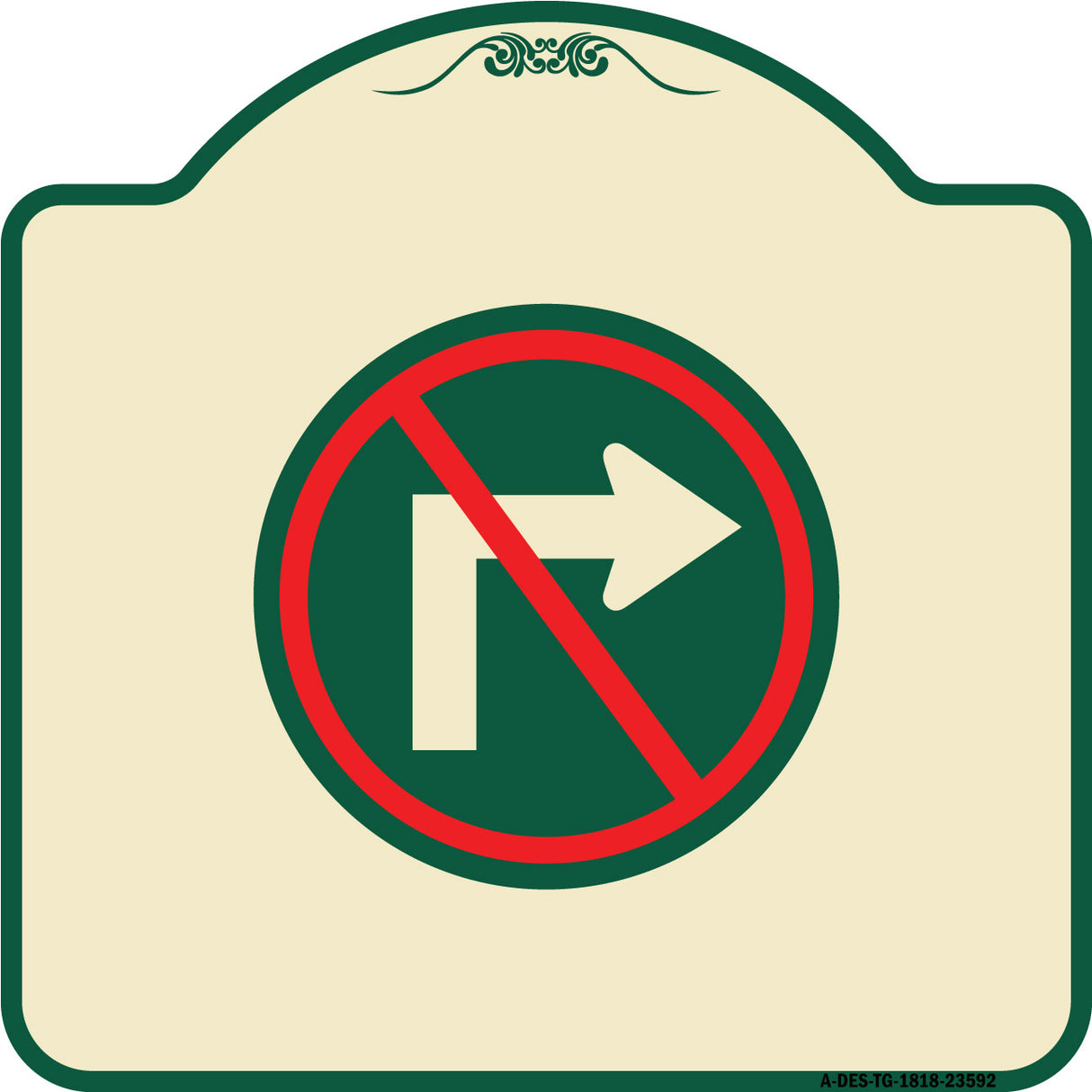 No Right Turn (Graphic Only)