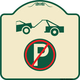 No Parking Tow Away Zone Symbol