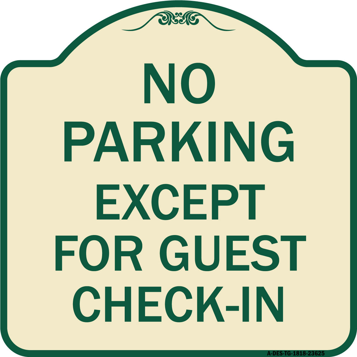 No Parking Except for Guest Check-In