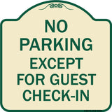 No Parking Except for Guest Check-In