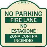 No Parking - Fire Lane - No Estacione Zona Contra Incendio