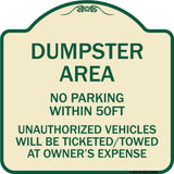 No Parking Within 50 Ft Unauthorized Vehicles Will Be Ticketed Towed at Owners Expense