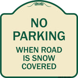No Parking When Road Is Snow Covered