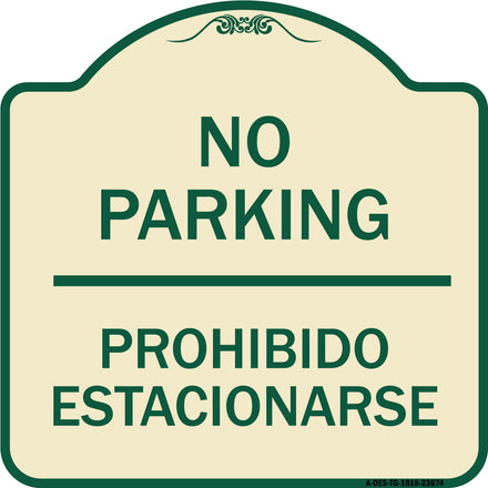 No Parking Prohibido Estacionarse