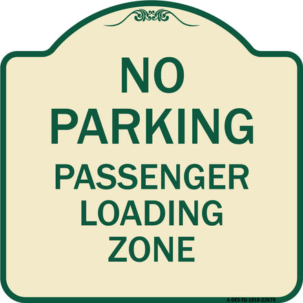 No Parking Passenger Loading Zone