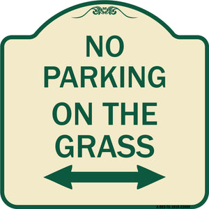 No Parking on the Grass (With Bidirectional Arrow