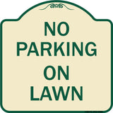 No Parking on Lawn
