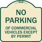 No Parking of Commercial Vehicles Except by Permit