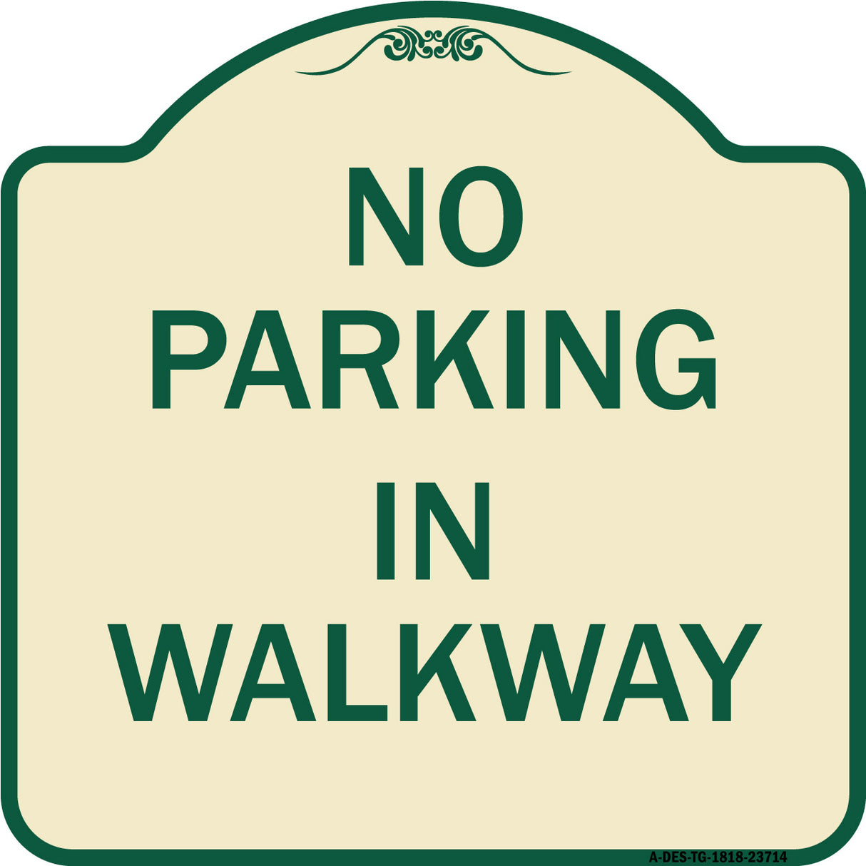 No Parking in Walkway