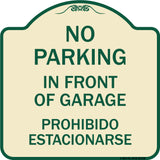 No Parking in Front of Garage Prohibido Estacionarse