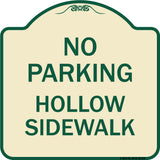 No Parking Hollow Sidewalk