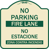 No Parking Fire Lane - No Estacione Zona Contra Incendio