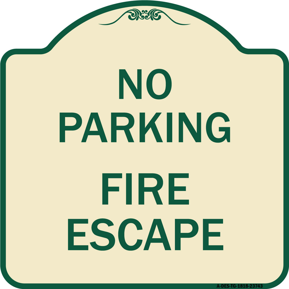No Parking Fire Escape