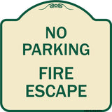No Parking Fire Escape
