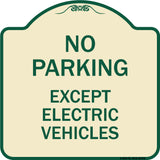 No Parking Except Electric Vehicles