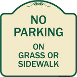 No Parking - on Grass or Sidewalk