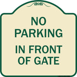 No Parking - in Front of Gate