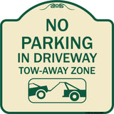 No Parking - in Driveway Tow Away Zone (With Graphic)