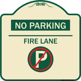 No Parking - Fire Lane (With No Parking Symbol)