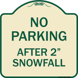 No Parking - After 2 Snowfall