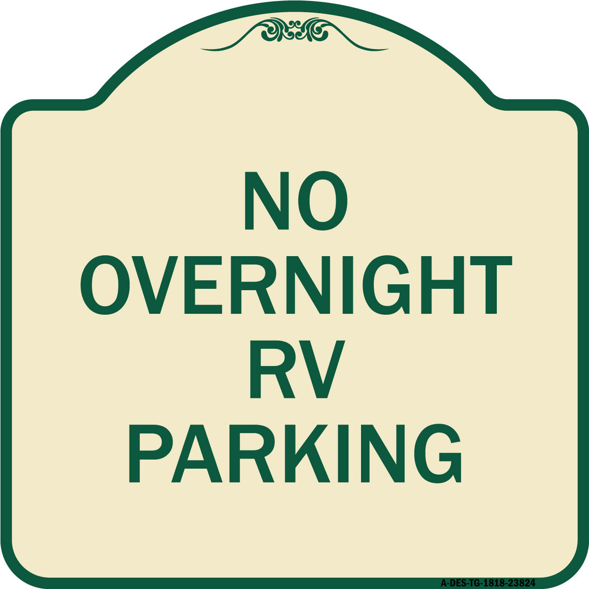 No Overnight RV Parking