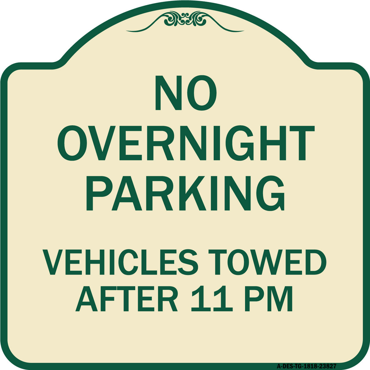 No Overnight Parking Vehicles Towed After 11 Pm