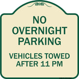 No Overnight Parking Vehicles Towed After 11 Pm