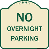 No Overnight Parking Sign