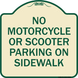 No Motorcycle or Scooter Parking on Sidewalk